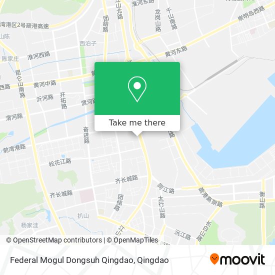 Federal Mogul Dongsuh Qingdao map