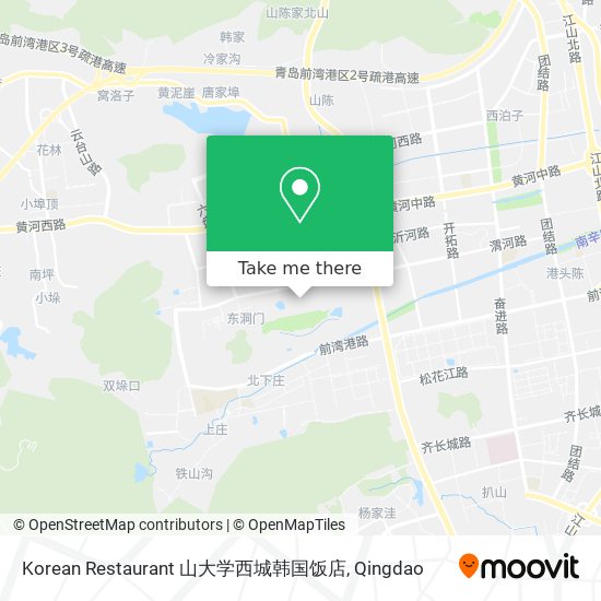 Korean Restaurant 山大学西城韩国饭店 map