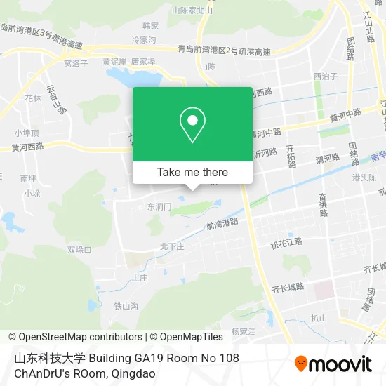 山东科技大学 Building GA19  Room No 108 ChAnDrU's ROom map