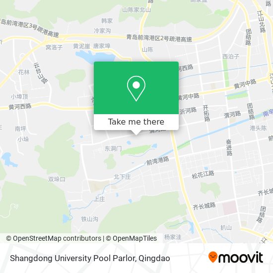 Shangdong University Pool Parlor map
