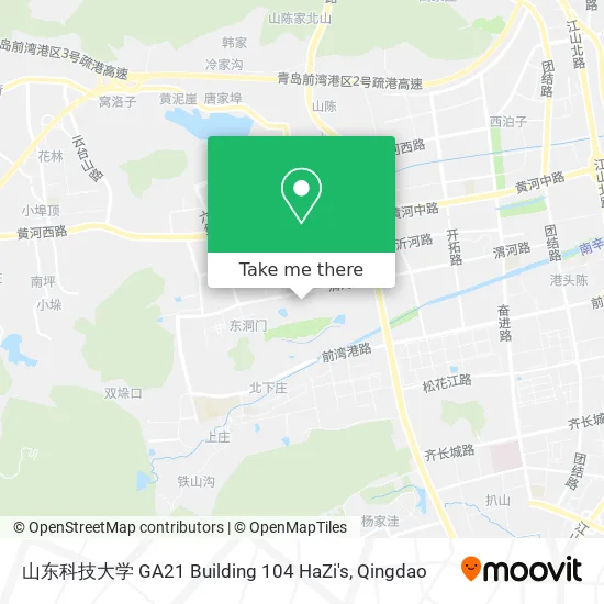 山东科技大学 GA21 Building 104 HaZi's map
