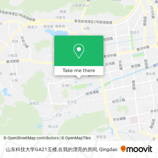 山东科技大学GA21五楼,在我的漂亮的房间 map