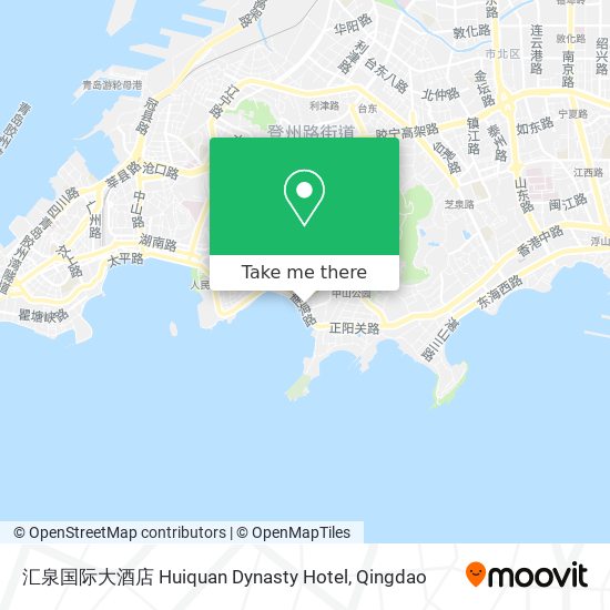 汇泉国际大酒店 Huiquan Dynasty Hotel map