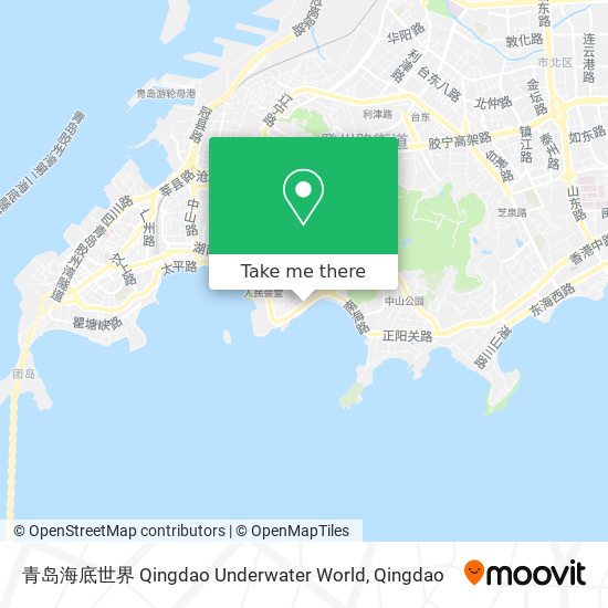 青岛海底世界 Qingdao Underwater World map