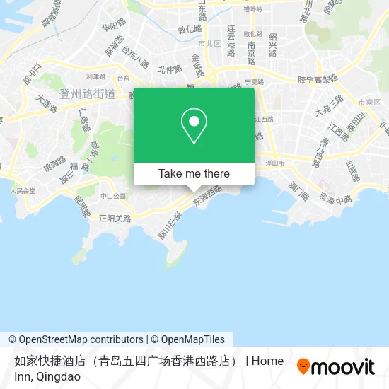 如家快捷酒店（青岛五四广场香港西路店） | Home Inn map