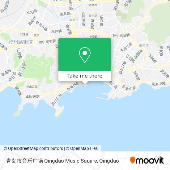 青岛市音乐广场 Qingdao Music Square map