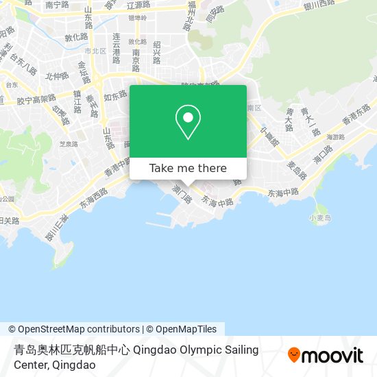青岛奥林匹克帆船中心 Qingdao Olympic Sailing Center map