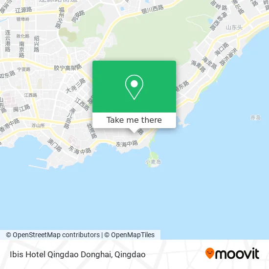 Ibis Hotel Qingdao Donghai map