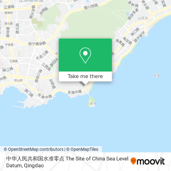 中华人民共和国水准零点 The Site of China Sea Level Datum map