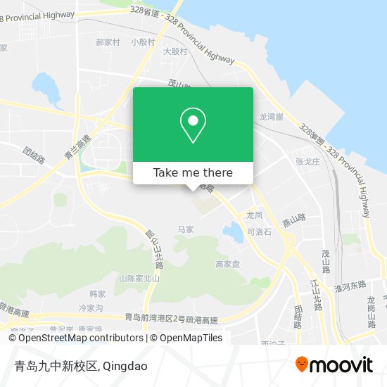 青岛九中新校区 map