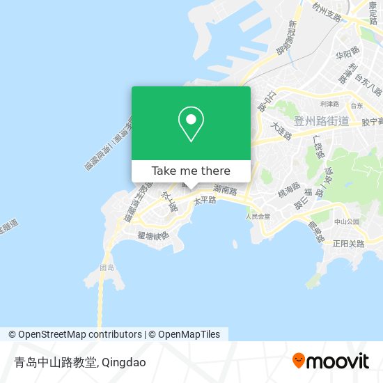 青岛中山路教堂 map