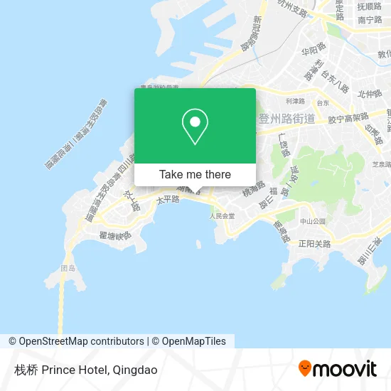 栈桥 Prince Hotel map