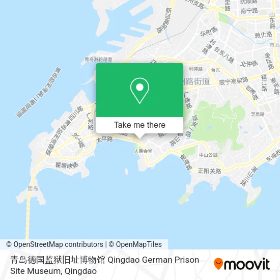 青岛德国监狱旧址博物馆 Qingdao German Prison Site Museum map