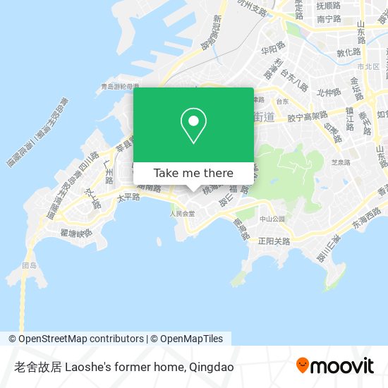 老舍故居 Laoshe's former home map