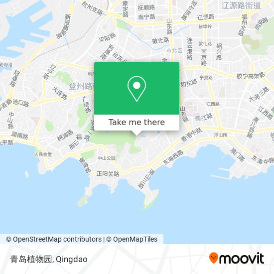 青岛植物园 map