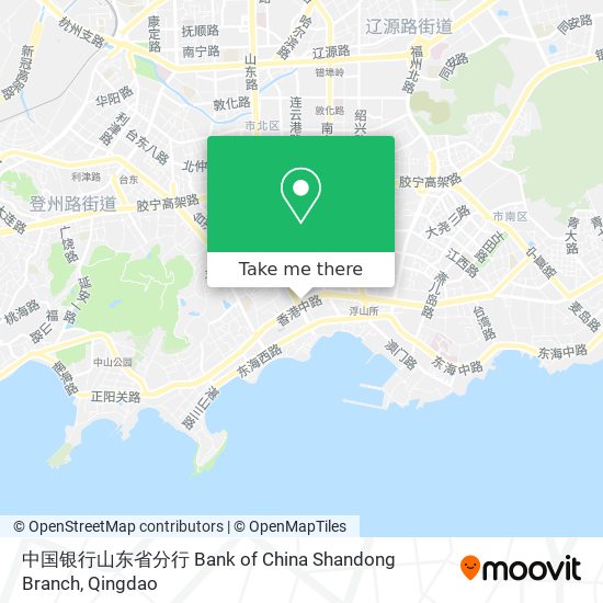 中国银行山东省分行 Bank of China Shandong Branch map