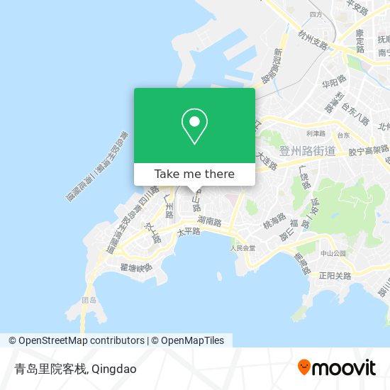 青岛里院客栈 map