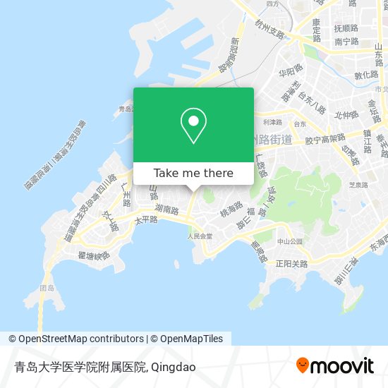 青岛大学医学院附属医院 map