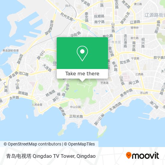 青岛电视塔 Qingdao TV Tower map