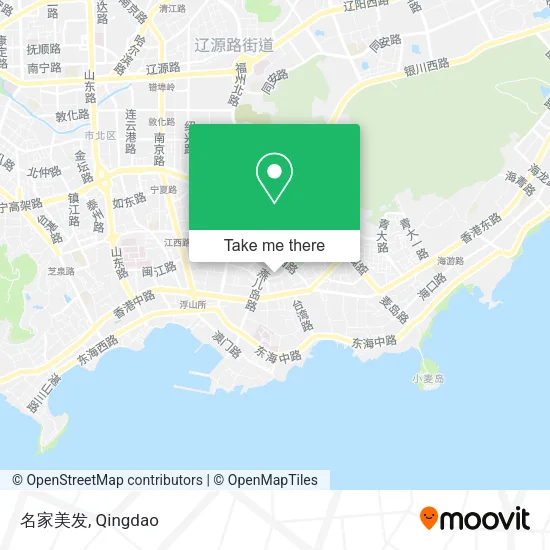 名家美发 map
