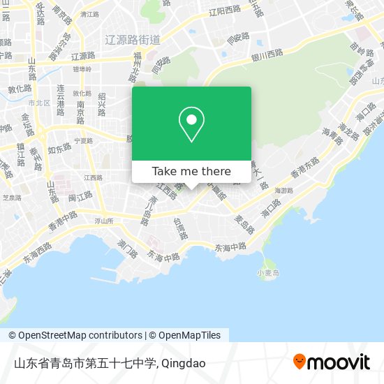 山东省青岛市第五十七中学 map