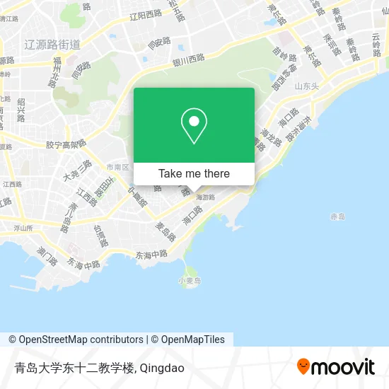 青岛大学东十二教学楼 map