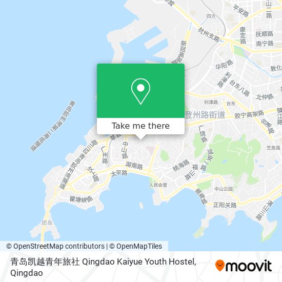 青岛凯越青年旅社 Qingdao Kaiyue Youth Hostel map