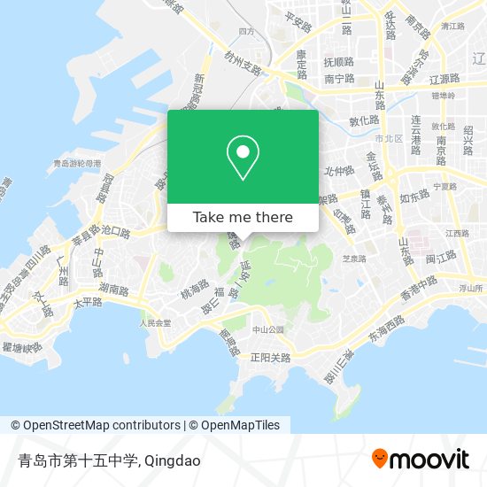 青岛市第十五中学 map