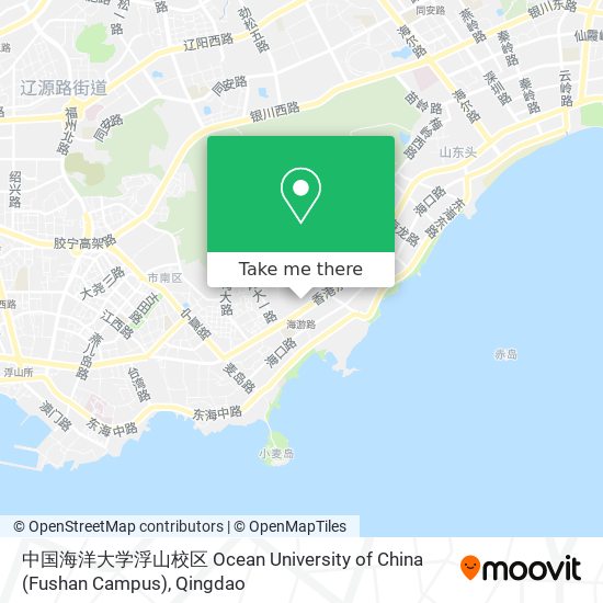 中国海洋大学浮山校区 Ocean University of China (Fushan Campus) map