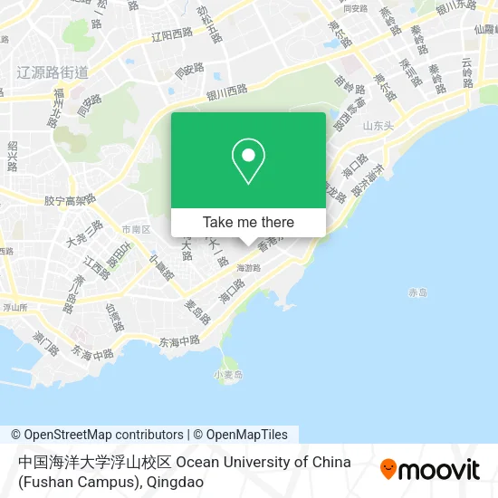 中国海洋大学浮山校区 Ocean University of China (Fushan Campus) map