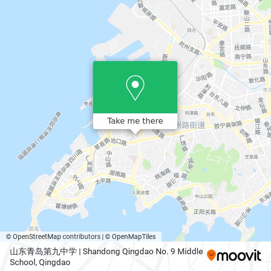 山东青岛第九中学 | Shandong Qingdao No. 9 Middle School map