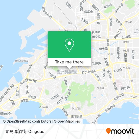 青岛啤酒街 map