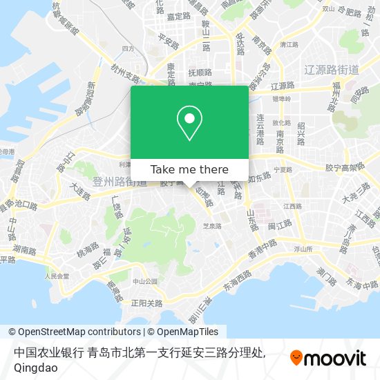 中国农业银行 青岛市北第一支行延安三路分理处 map