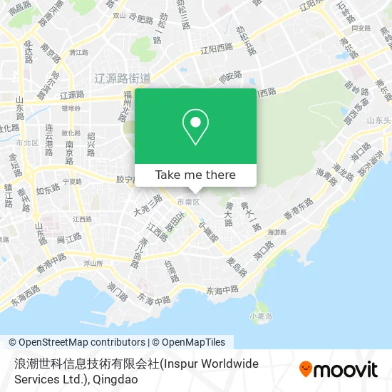 浪潮世科信息技術有限会社(Inspur Worldwide Services Ltd.) map