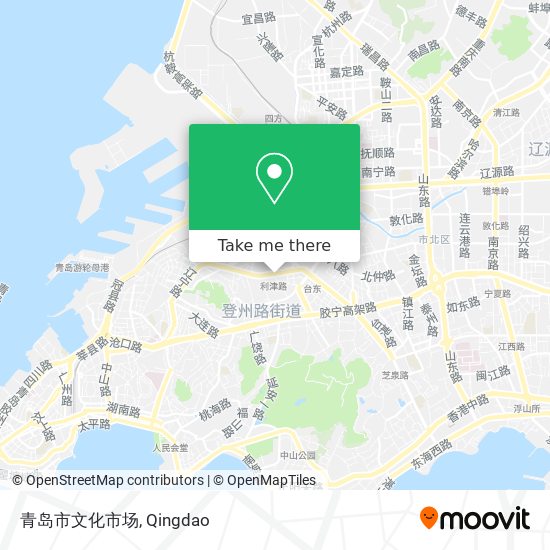 青岛市文化市场 map