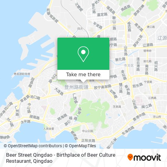 Beer Street Qingdao - Birthplace of Beer Culture Restaurant map