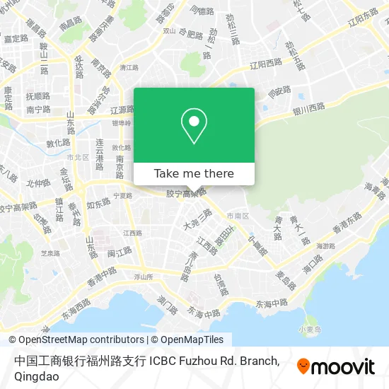 中国工商银行福州路支行 ICBC Fuzhou Rd. Branch map