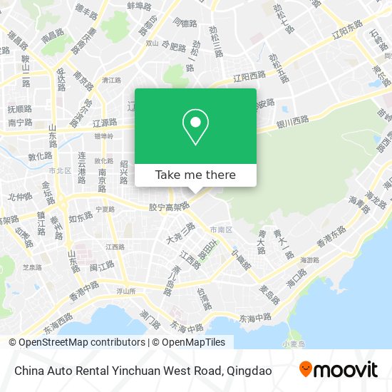 China Auto Rental Yinchuan West Road map