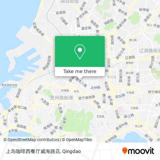 上岛咖啡西餐厅威海路店 map