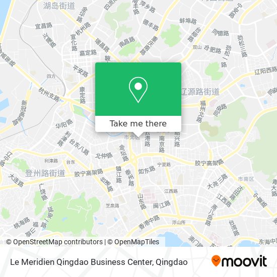 Le Meridien Qingdao Business Center map