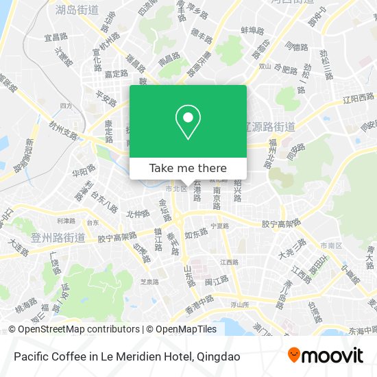 Pacific Coffee in Le Meridien Hotel map