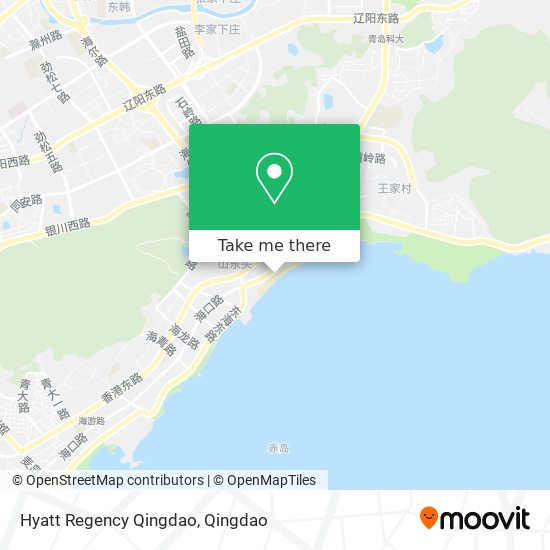 Hyatt Regency Qingdao map