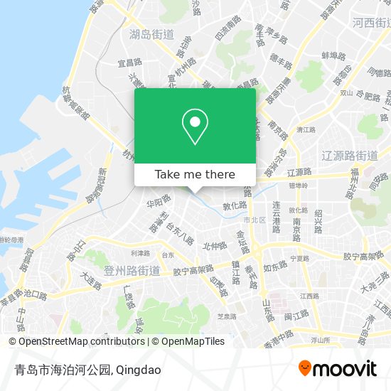 青岛市海泊河公园 map