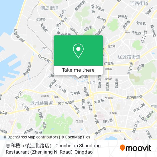 春和楼（镇江北路店） Chunhelou Shandong Restaurant (Zhenjiang N. Road) map