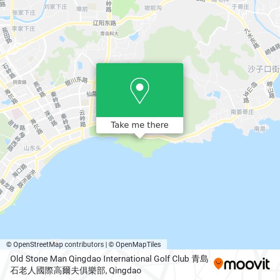 Old Stone Man Qingdao International Golf Club  青島石老人國際高爾夫俱樂部 map