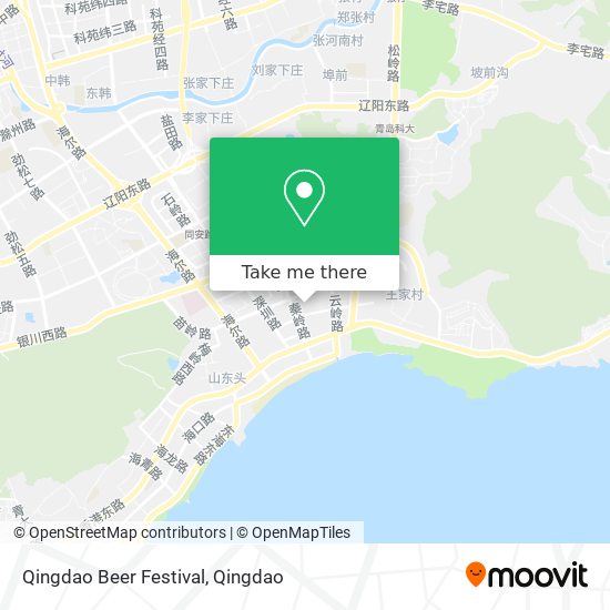 Qingdao Beer Festival map