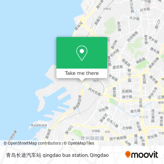 青岛长途汽车站 qingdao bus station map