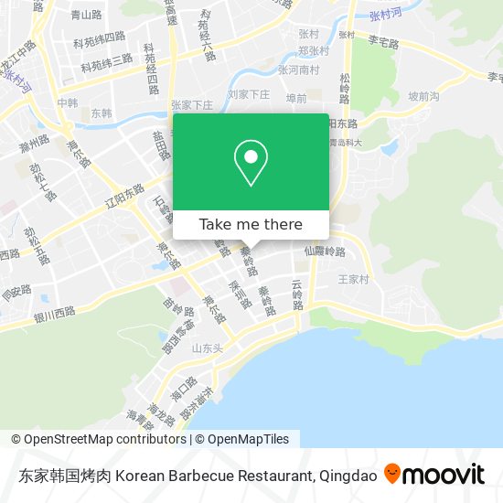 东家韩国烤肉 Korean Barbecue Restaurant map