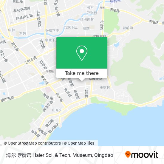 海尔博物馆 Haier Sci. & Tech. Museum map