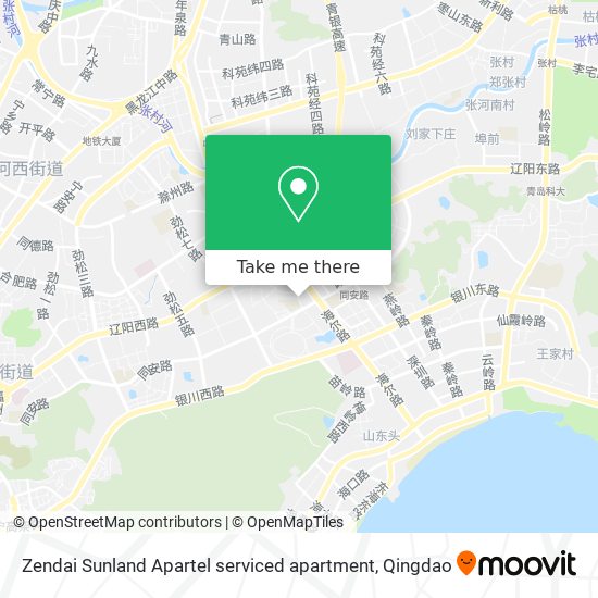 Zendai Sunland Apartel serviced apartment map